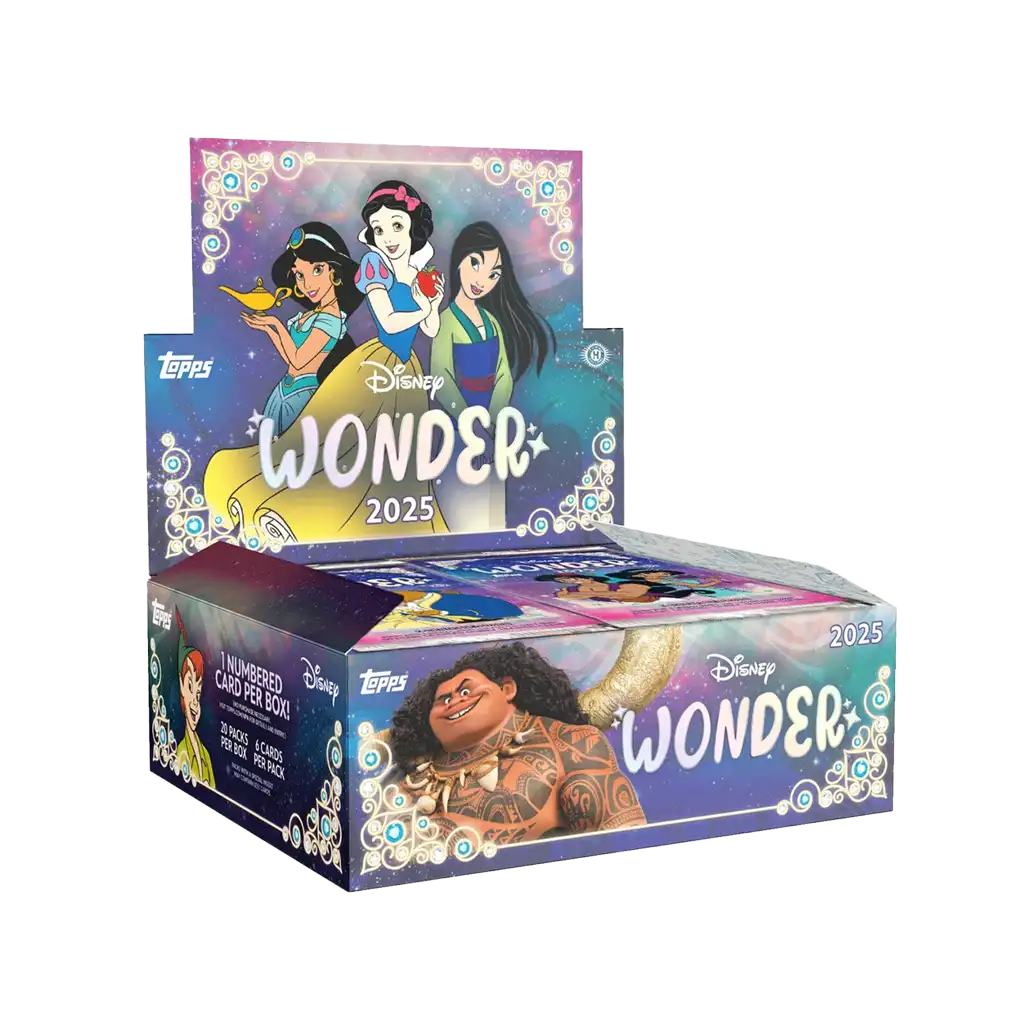 Topps Disney Wonder 2025 Hobby Box mit 20 Packs und Disney Trading Cards