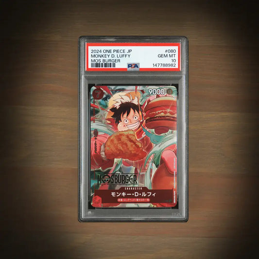 One Piece Monkey D Luffy MOS Burger Promo #080 PSA 10 Japanisch