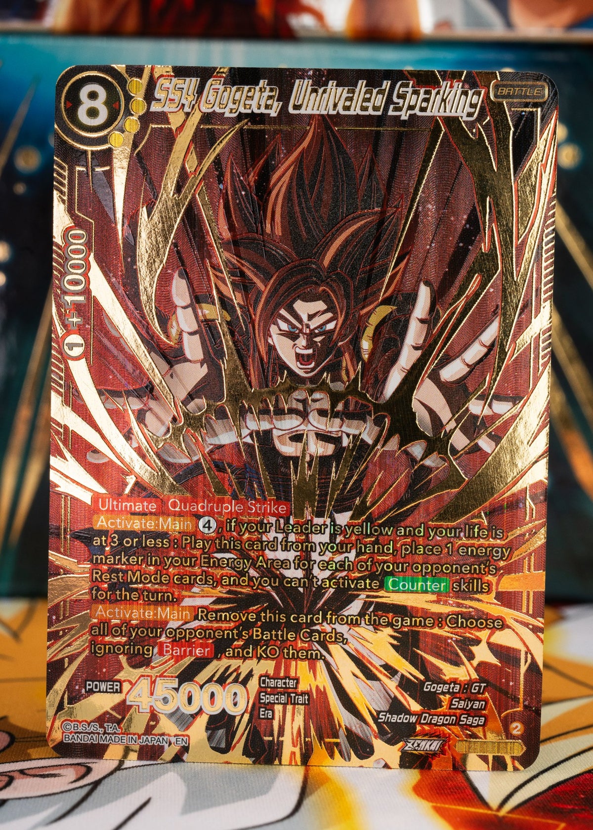 Ss4 Gogeta, unrivaled Sparkling GDR BT25-147 God Rare b25 Legend of the DragonBalls
