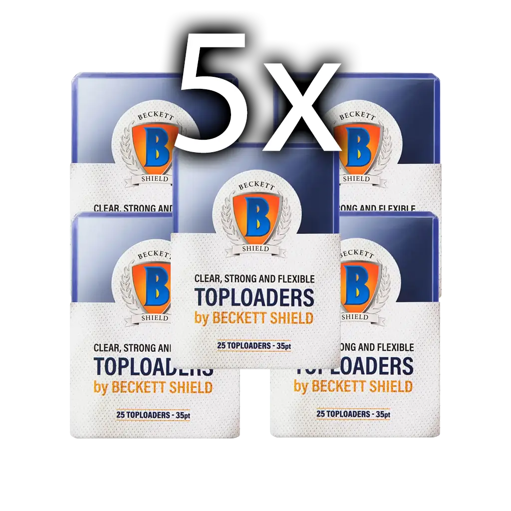 5 x Beckett Shield Toploader Sparbundle
