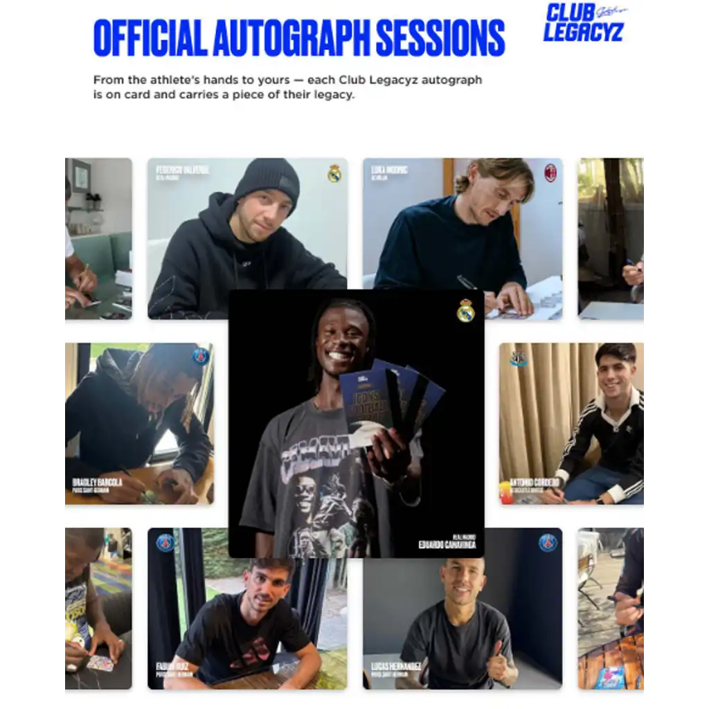 Club Legacyz - Icons 2nd Edition Football Cards Display