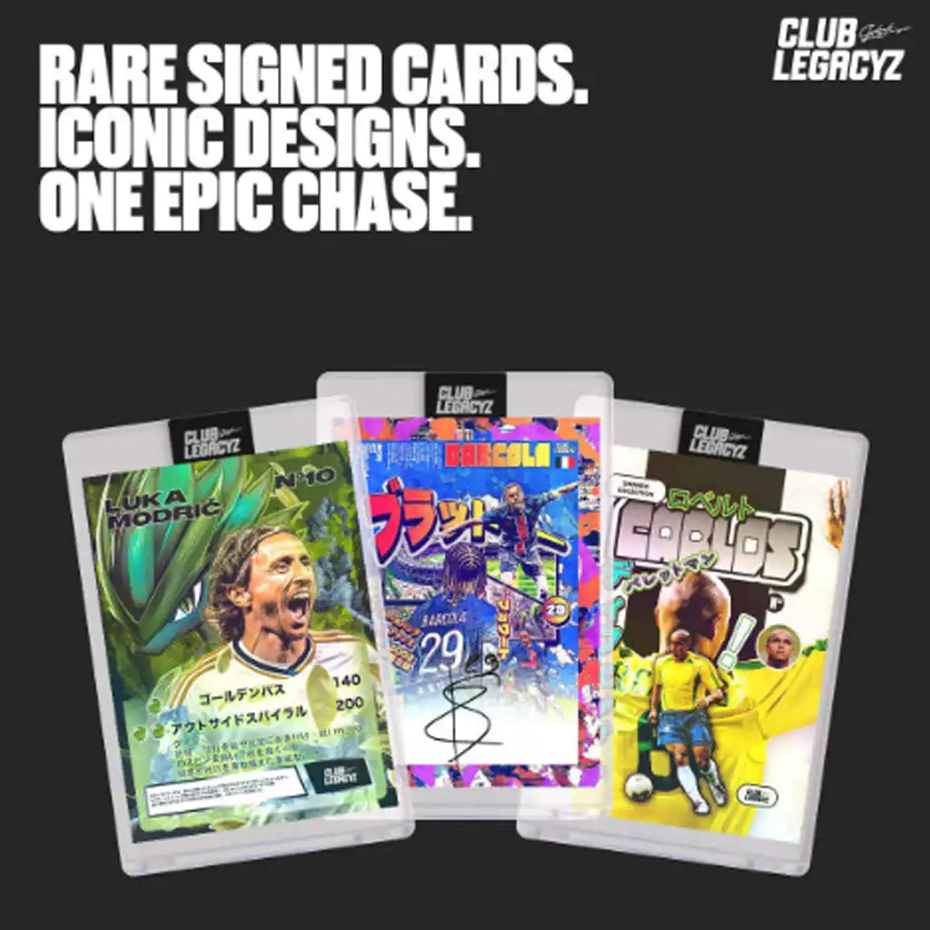 Club Legacyz - Icons 2nd Edition Football Cards Display