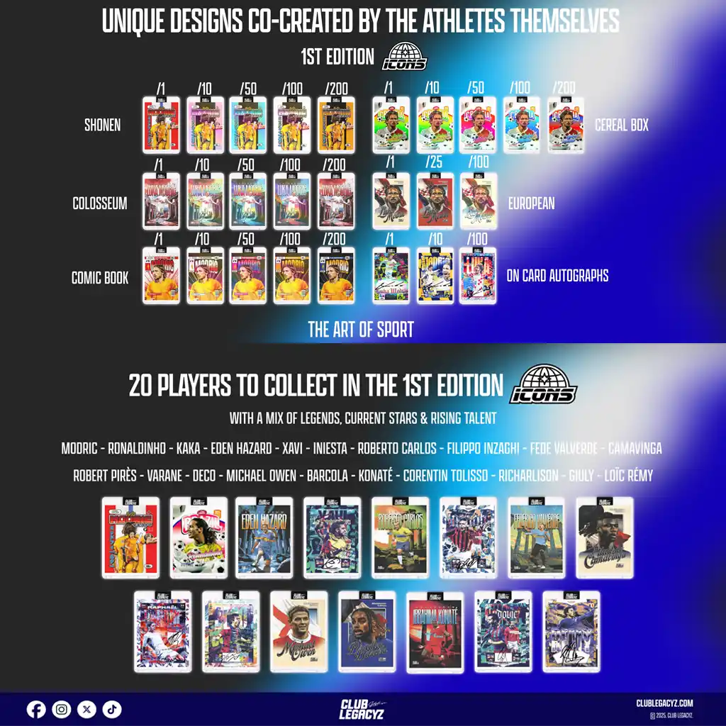 Club Legacyz - Icons 1st Edition Mystery Pack (Trading Cards)