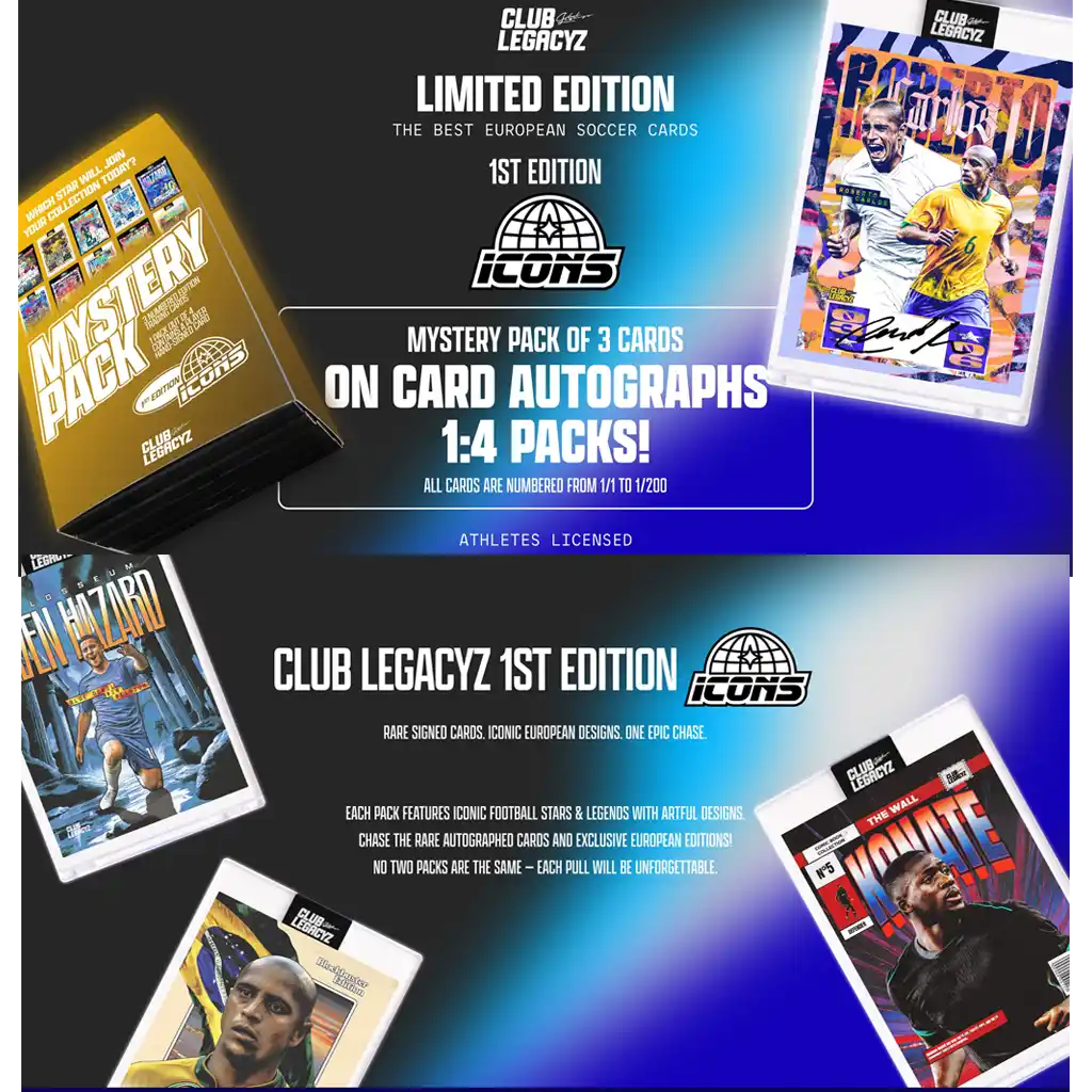 Club Legacyz - Icons 1st Edition Mystery Pack (Trading Cards)