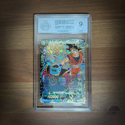 Dragon Ball Super Card Game - Son goku, Peace Resolution SCR-148 B21 Secret Rare PGS 9 [EN]