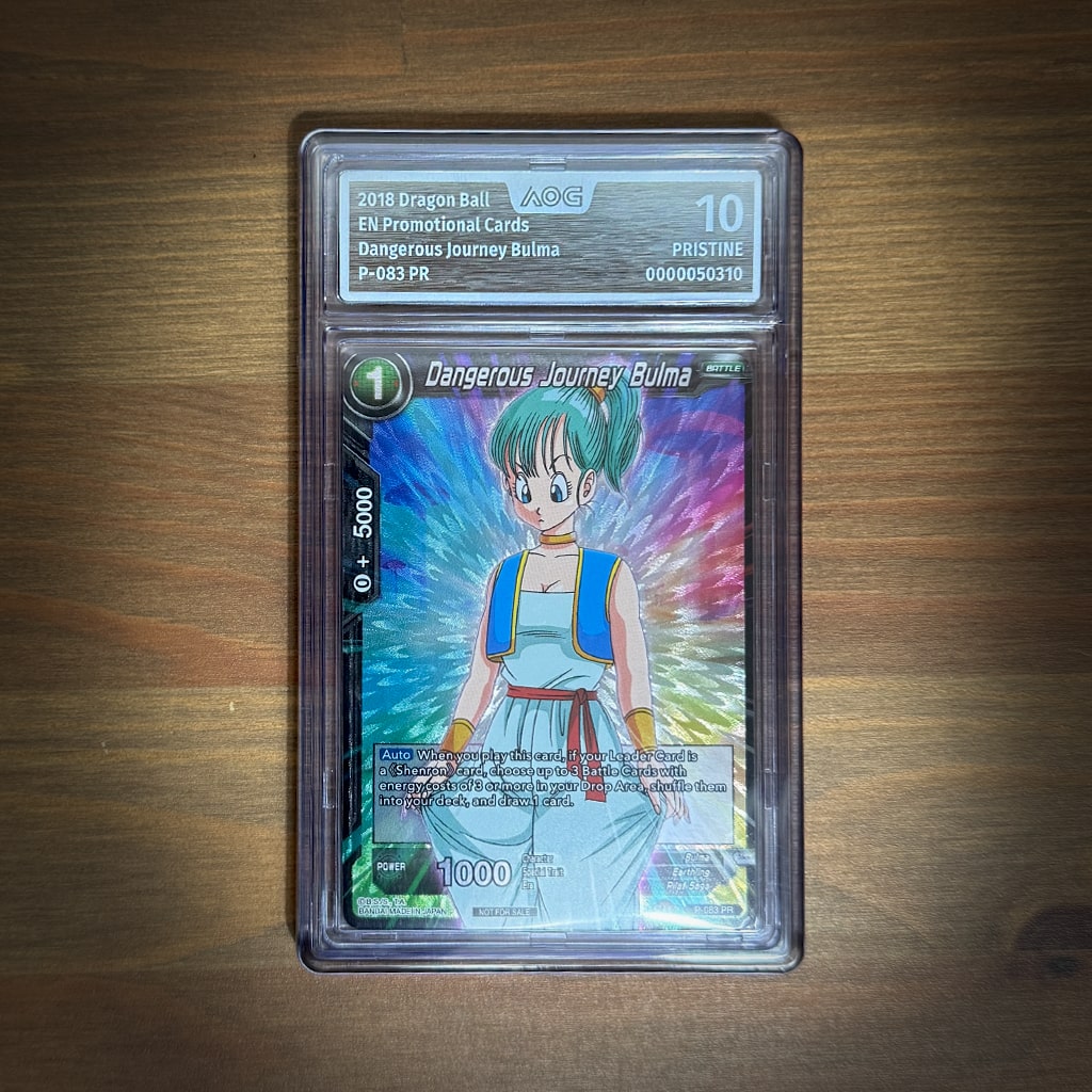 Dragon Ball Super Card Game - Dangerous Journey Bulma Promo P-083 PR AOG Pristine 10 