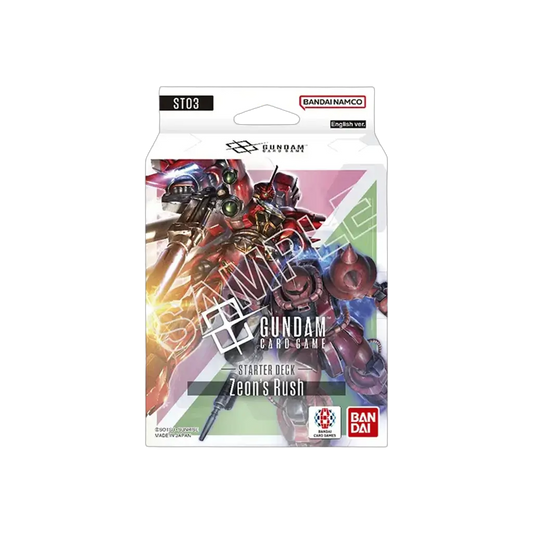 Gundam TCG Starter-Deck ST03 Zeon’s Rush – Einzelpackung mit Char Aznable & Zaku II