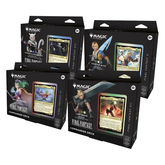 MTG Final Fantasy Commander Deck Set alle 4 Decks