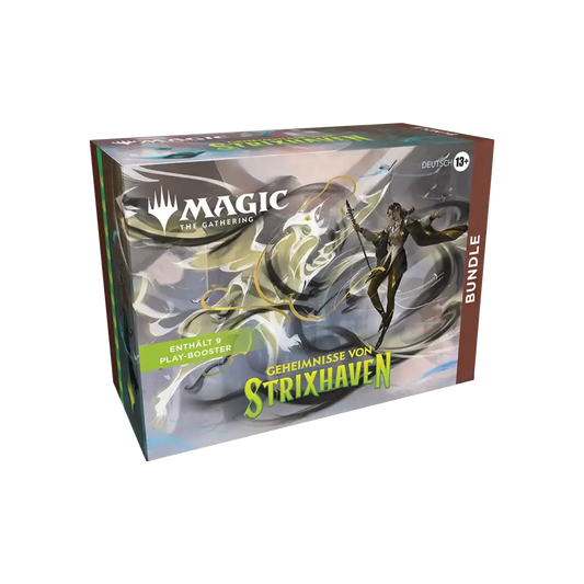 Magic The Gathering Strixhaven Bundle Deutsch mit 9 Boostern und Aufbewahrungsbox
