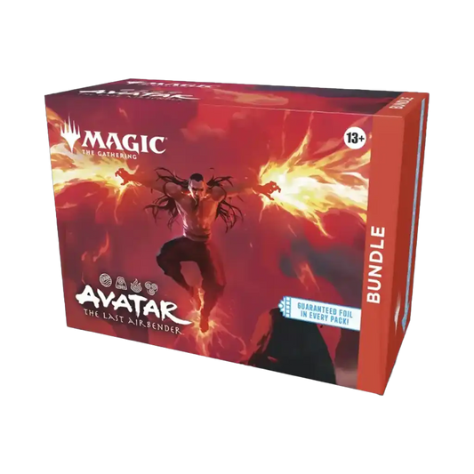 Magic: The Gathering – Avatar: The Last Airbender Bundle Englisch mit 9 Boostern, Promo-Karte und Avatar-Designbox.