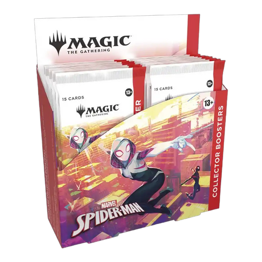 Magic: The Gathering Marvel’s Spider-Man Collector Booster Display [EN] mit Borderless Art, Foil Highlights & Collector Packs