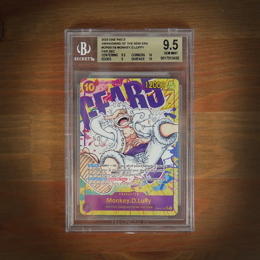 Monkey.D.Luffy OP05-119 SEC Alt Art - Beckett BGS 9.5