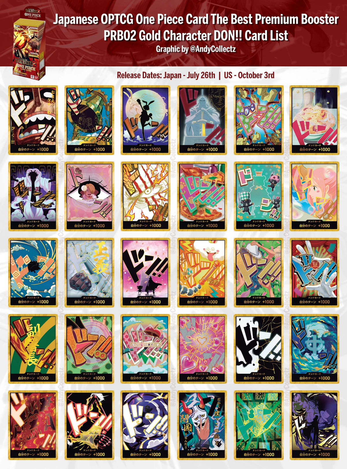🟢LIVESTREAM - One Piece - The Best Premium Booster PRB02 [JP]