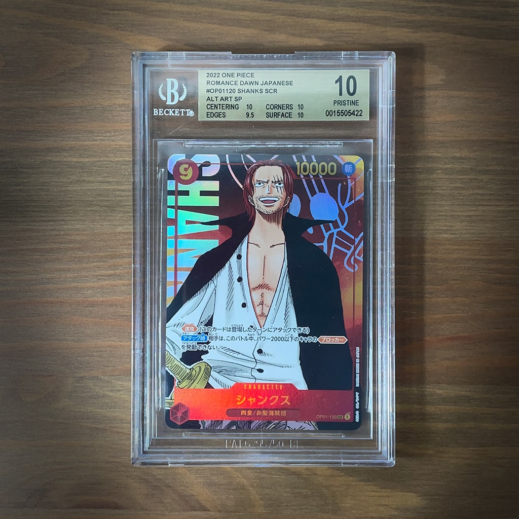 One Piece Card Game - Shanks SEC Alt Art OP01-120 BGS 10 [JP]