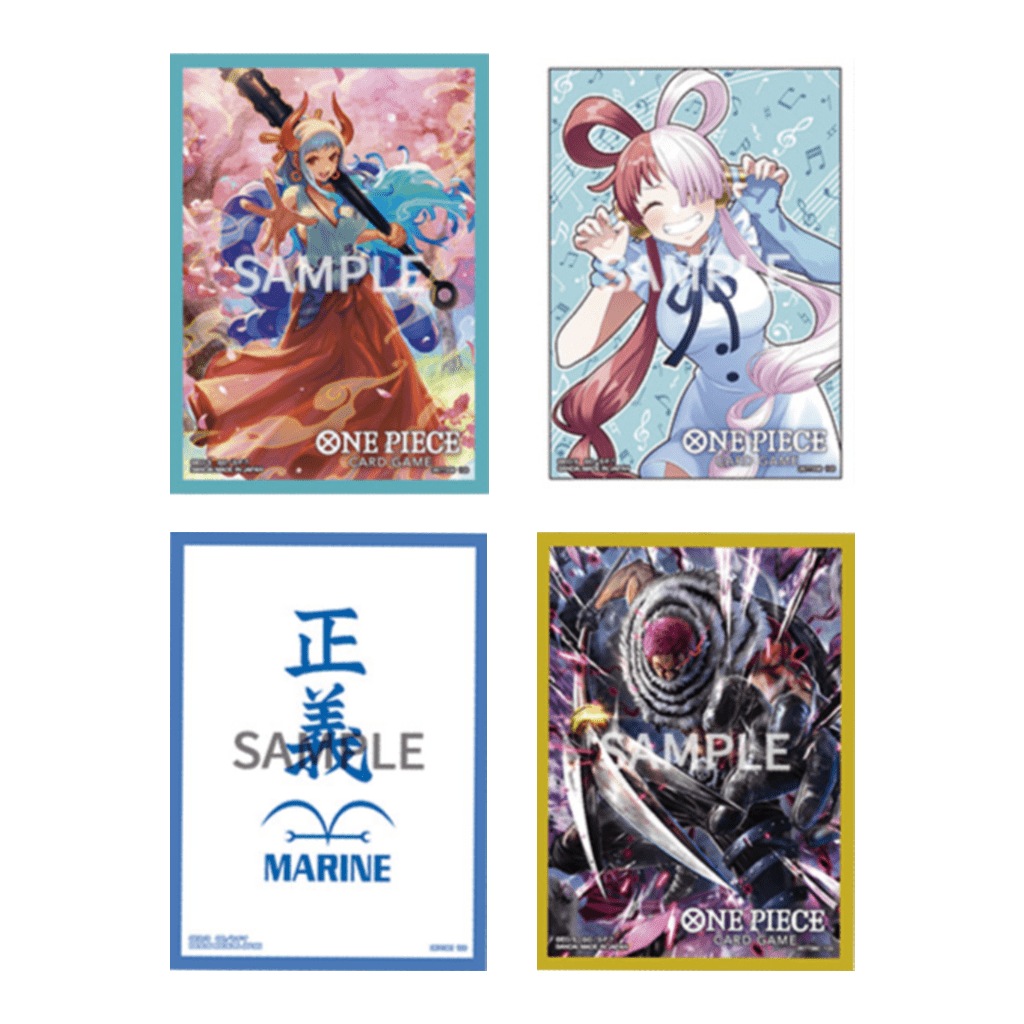One Piece Card Game - Official Sleeve 3 Assorted 4 Kinds Sleeves yamato navy marine katakuri uta kartenhüllen