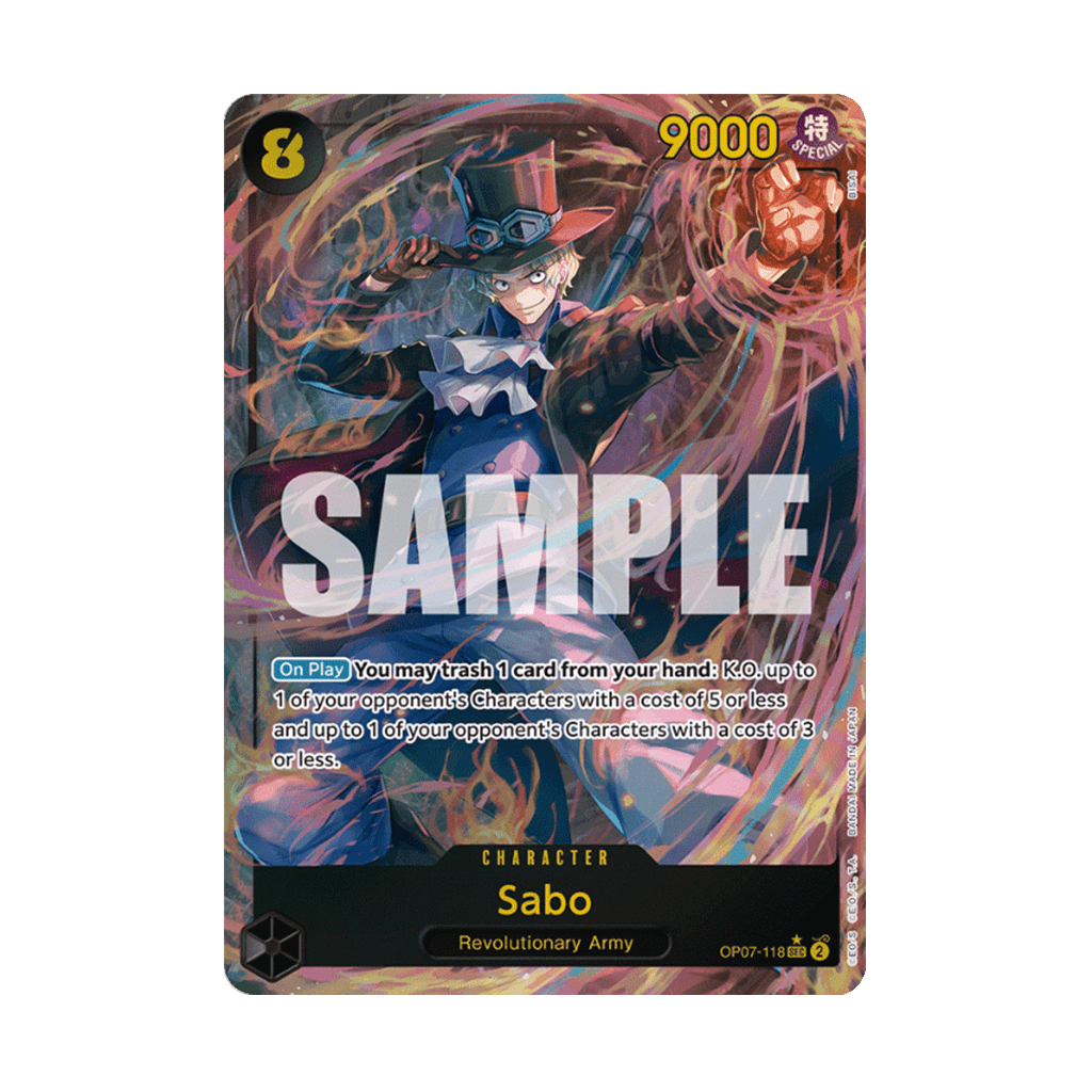 One Piece Card Game - OP07-118 Sabo AA Secret Rare [EN]