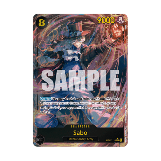 One Piece Card Game - OP07-118 Sabo AA Secret Rare [EN]