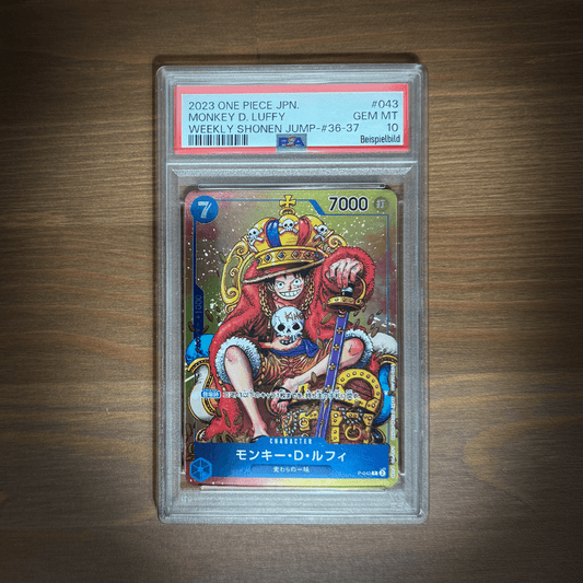 One Piece Monkey D.Luffy Weekly Shonen Jump-#36-37 King Luffy PSA 10