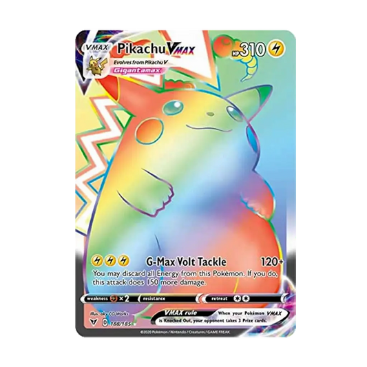 Pikachu Vmax Rainbox Vivid Voltage/Farbenschock 188/185