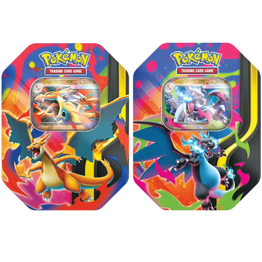 Pokémon Mega Entwicklungen Mega Glurak X und Y Tin Deutsch