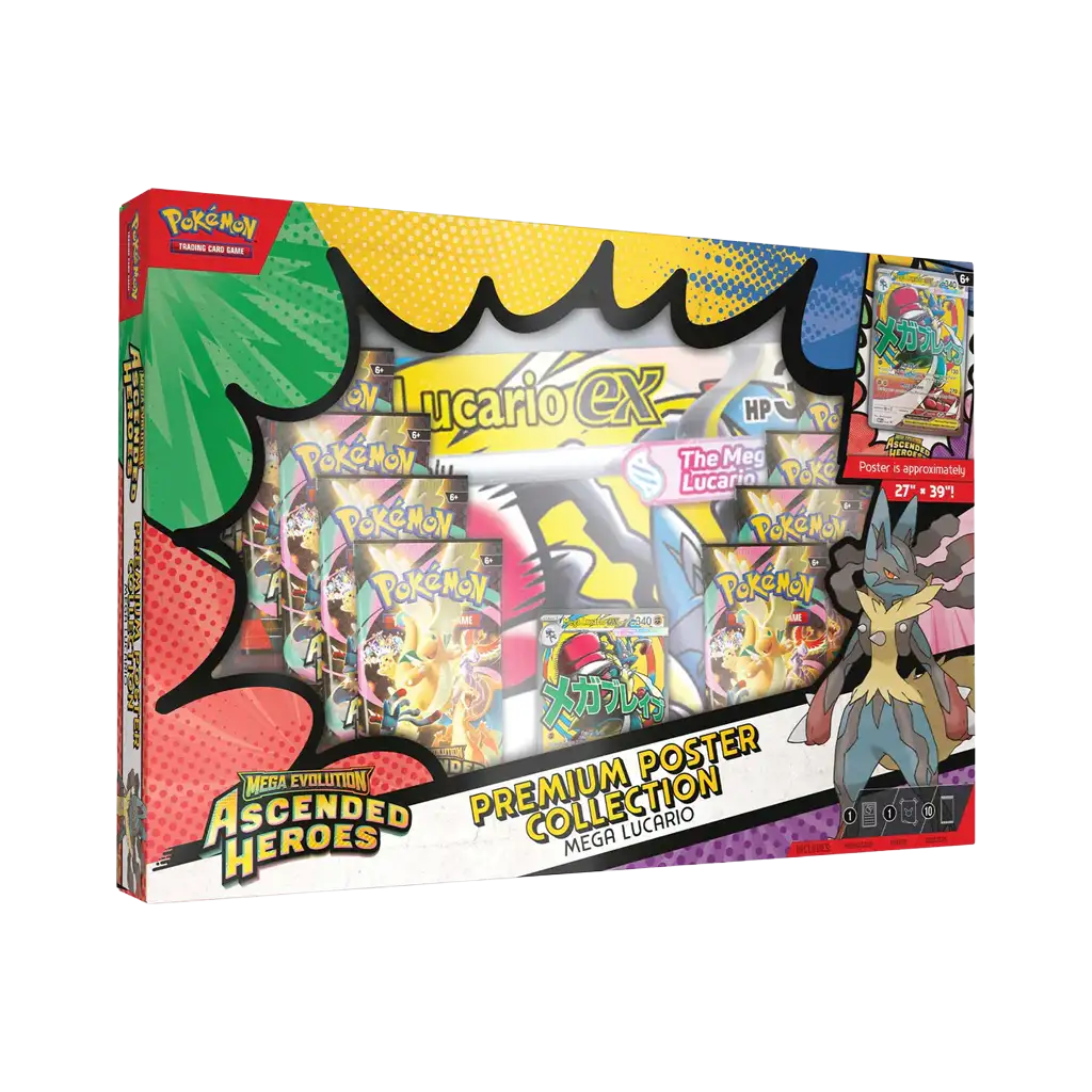 Pokemon Ascended Heroes Premium Poster Collection Lucario
