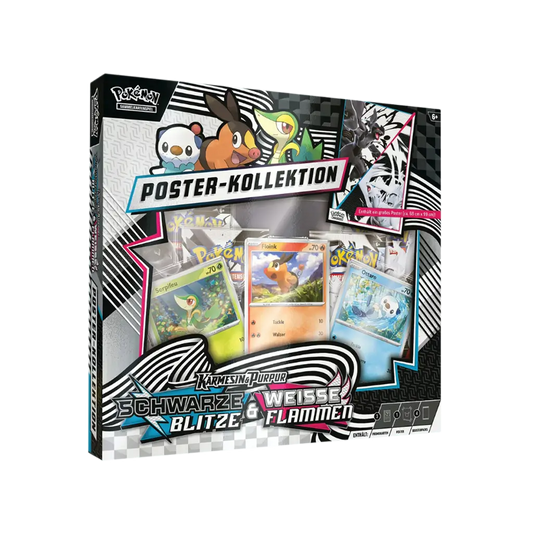 Pokémon Karmesin & Purpur 10.5 Poster-Kollektion – mit 4 Boostern, 3 holo Promos und großem doppelseitigen Unova-Poster