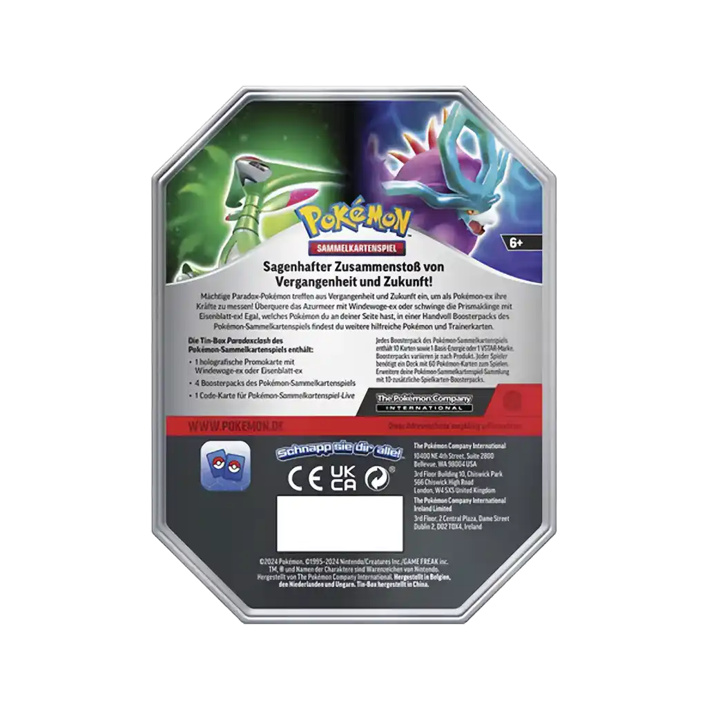 Pokemon - Karmesin & Purpur - Paradox Clash Windewoge EX Tin Sommer 2024 [DE]