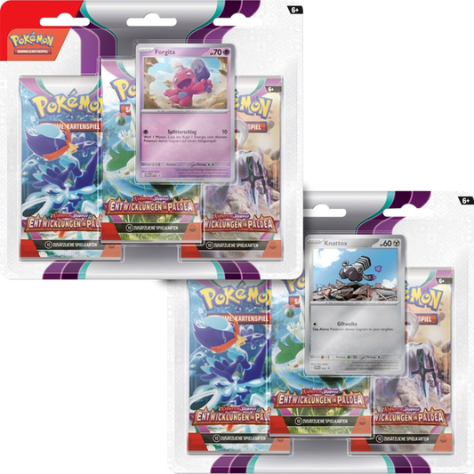Pokemon - Entwicklungen in Paldea 3-Pack Blister [DE/EN]
