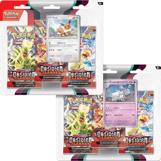 Pokemon - Obsidian Flammen 3 Pack Blister [DE]