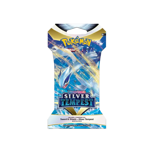 Pokémon Sword & Shield Silver Tempest Sleeved Booster EN – einzeln verpackter Booster mit Lugia VSTAR Setmotiv