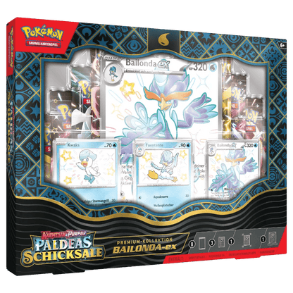 Pokemon - Karmesin & Purpur Paldeas Schicksale KP4.5 Premium Kollektion Bailonda/Maskagato/Skelokrok [DE]