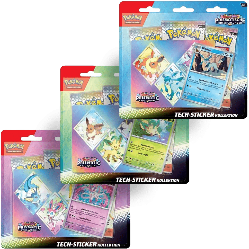 Pokemon - Karmesin & Purpur Prismatische Entwicklungen Tech-Sticker Kollektion [DE]