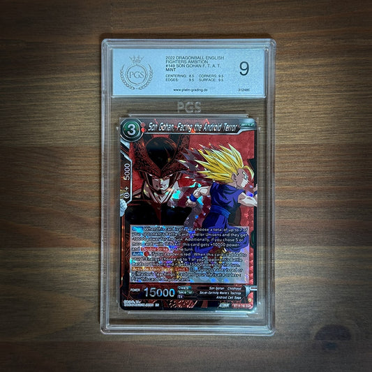 Dragon Ball Super Card Game - Son Gohan, Facing the Android Terror BT19-149 SGR PGS 9 [EN]