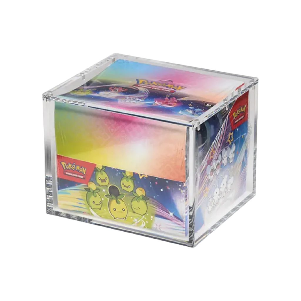 The Acrylic Box Pokemon Mini Tin Display Case für 10 Tins mit geschlossenem Acryl Deckel