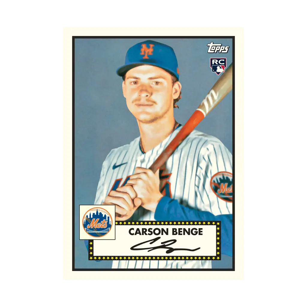 Carson Benge RC Rookie Card – Topps Baseball Update Series 2026 – New York Mets – Autograph