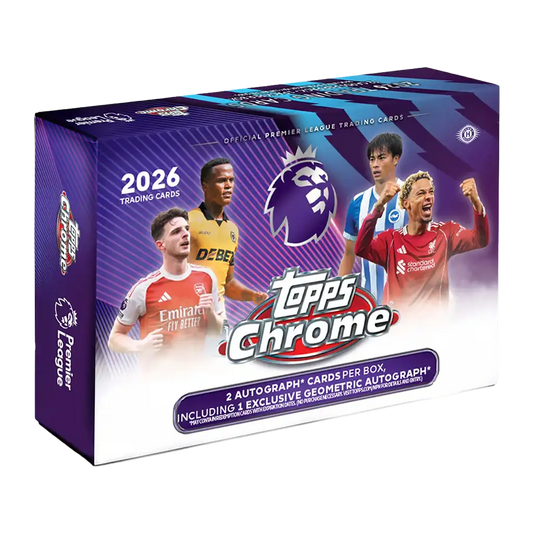Topps Chrome Premier League 2026 Breakers Delight Box Autogramme Geometric Parallels
