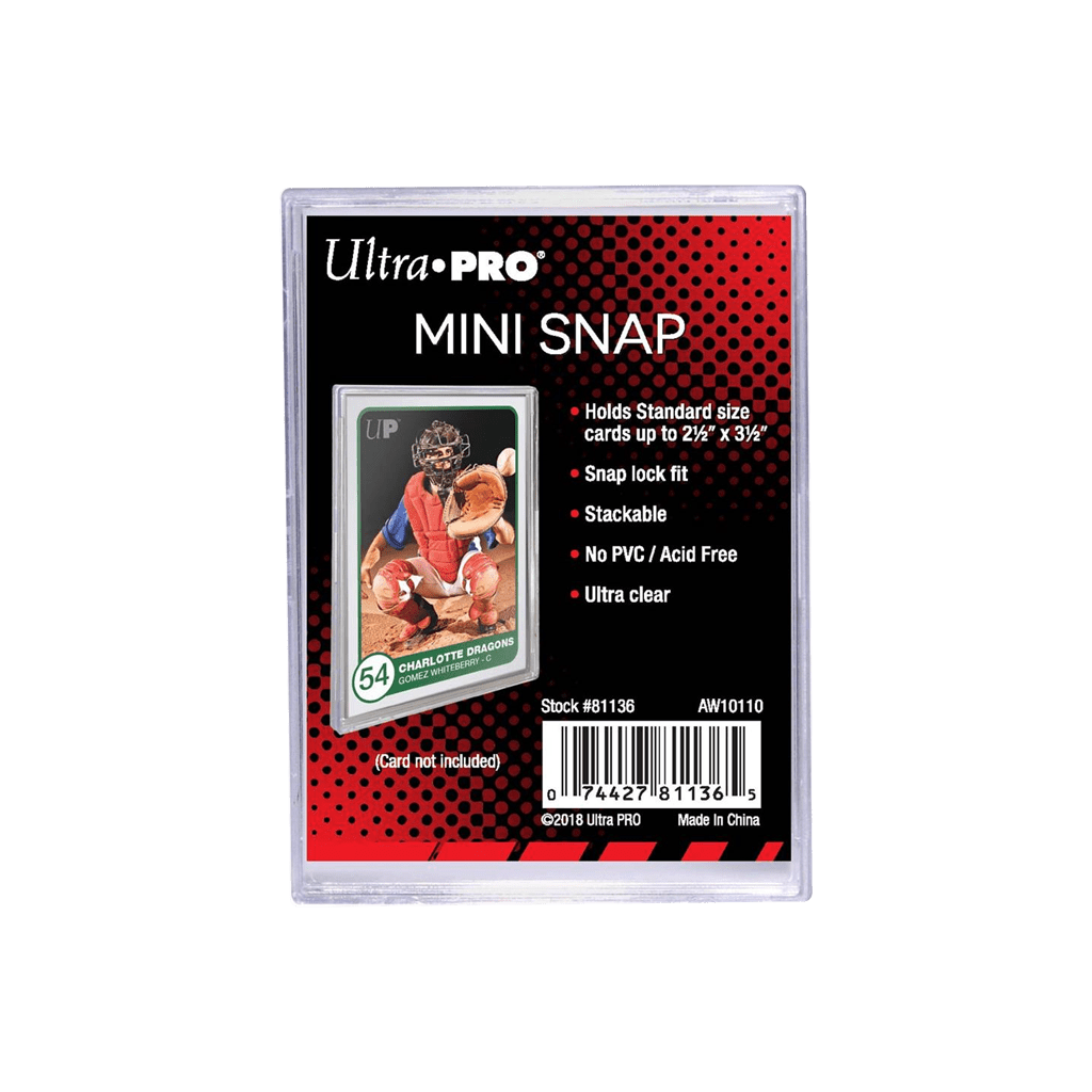 Ultra PRO Mini Snap Card Holder für Sammelkarten im Standardformat bis 63,5 × 88,9 mm