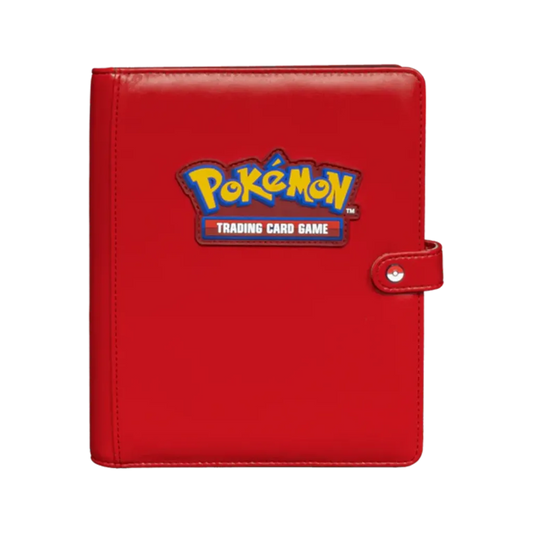 Ultra PRO Pokemon Premium Red 4-Pocket Snap Binder in Vorderansicht