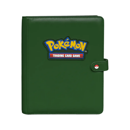 Ultra PRO Pokemon Premium Green 4-Pocket Snap Binder in Vorderansicht
