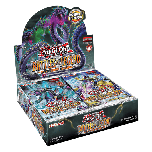 Yugioh Battles of Legend Monstrous Revenge Display Deutsch century Rare Set 25 jahre Jahre Logo set neuer dunkler Magier armed Dragon