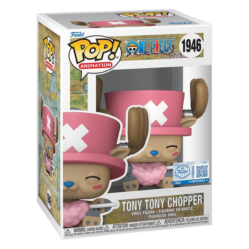 Funko POP One Piece Tony Tony Chopper mit Zuckerwatte Nr. 1946 Vinylfigur