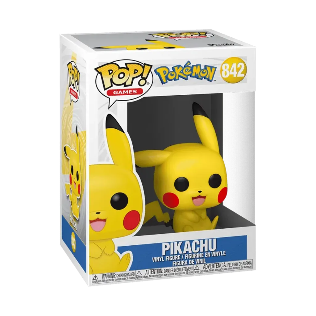 Funko POP Pokemon Pikachu sitzend #842 in Originalverpackung