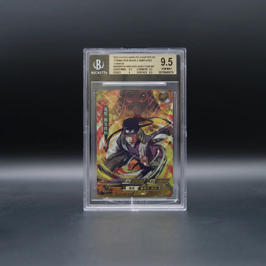 Hiruzen Sarutobi NR-BP-019 BP Naruto Kayou BGS 9.5 Gem Mint chinesisch, Slab Vorderseite