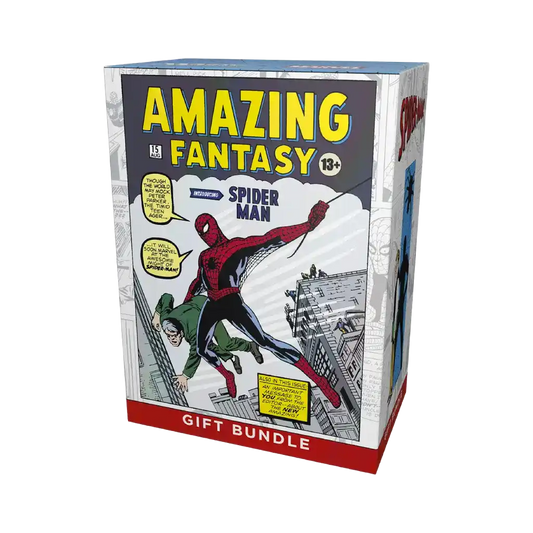 Magic: The Gathering Marvel’s Spider-Man Gift Bundle Englisch – Collector Booster, 9 Play Boosters, Promo Foil Karte und Spider-Man Zubehörbox.