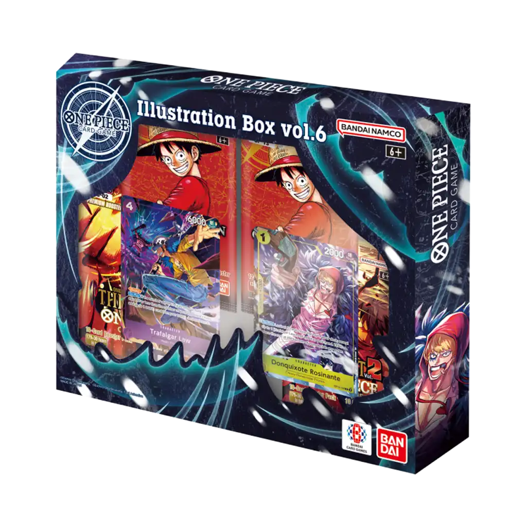 One Piece Card Game Illustration Box Vol.6 IB-06 – Produktbox mit Promo-Karten und Boosterpacks