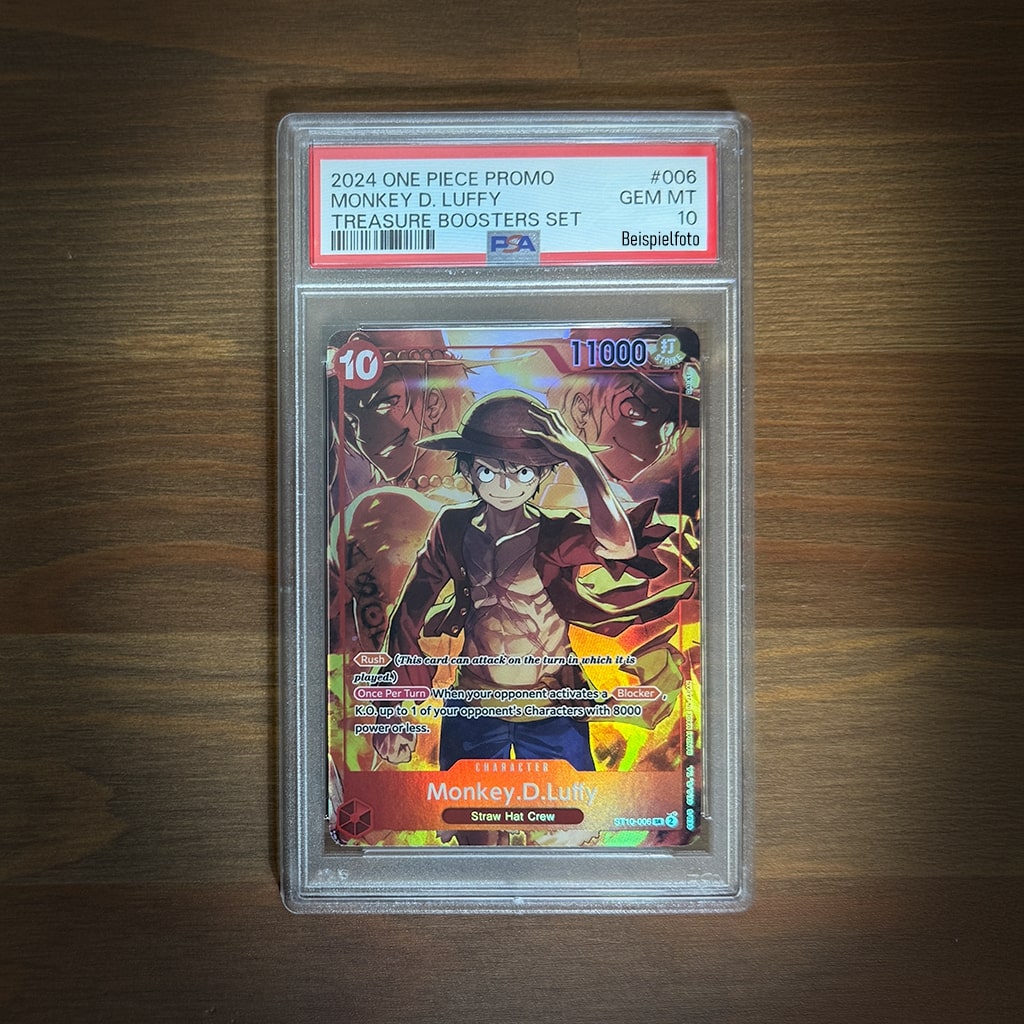 One Piece Card Game - Monkey D. Luffy Treasure Boosters Set Promo ST10-006 SR PSA 10 [EN]