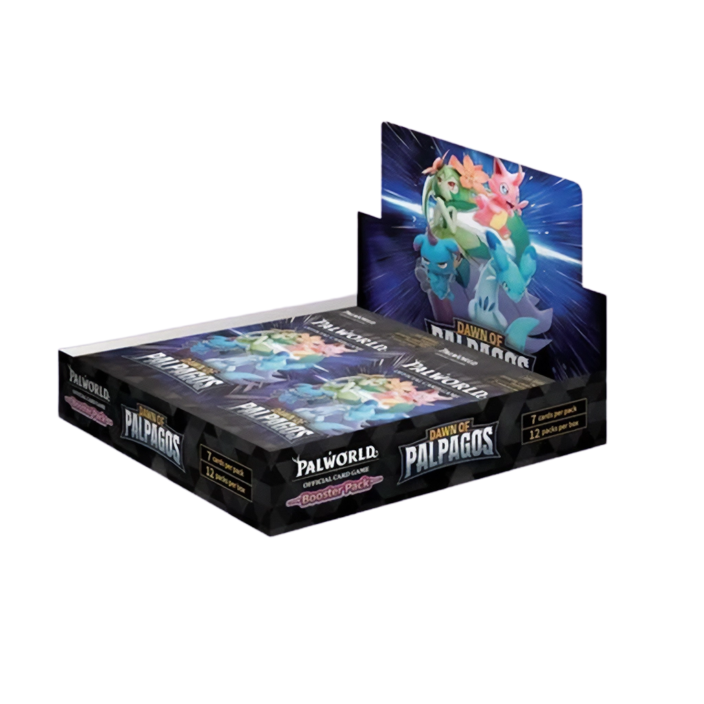 Palworld Official Card Game Dawn of Palpagos BP01 Booster Display EN mit 12 Boostern