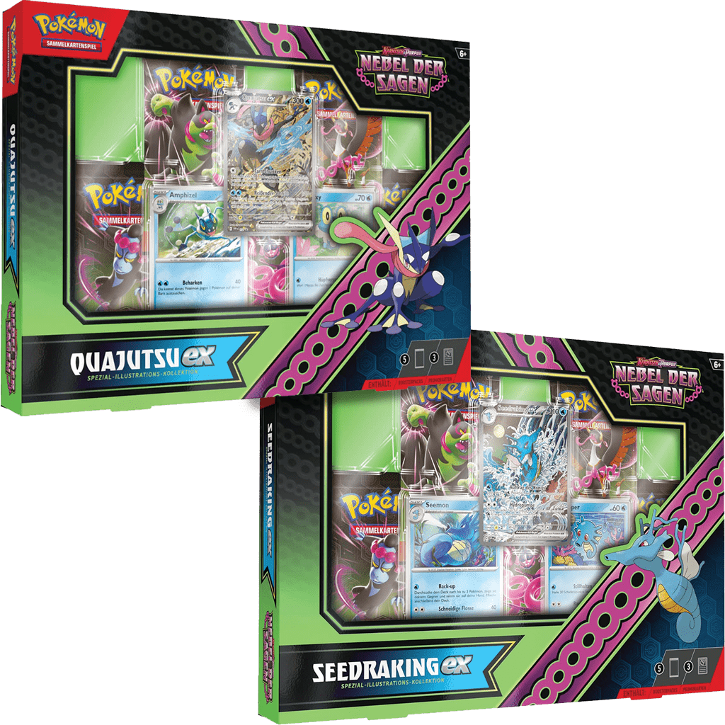 Pokemon - Karmesin & Purpur 06.5 Nebel der Sagen EX Spezial Kollektion Seedraking/Quajutsu [DE]