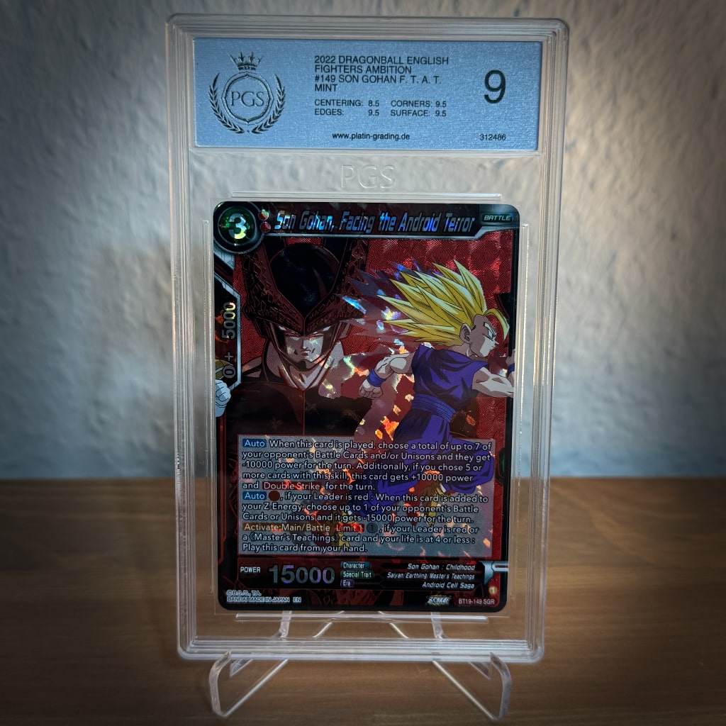 Dragon Ball Super Card Game - Son Gohan, Facing the Android Terror BT19-149 SGR PGS 9 [EN]