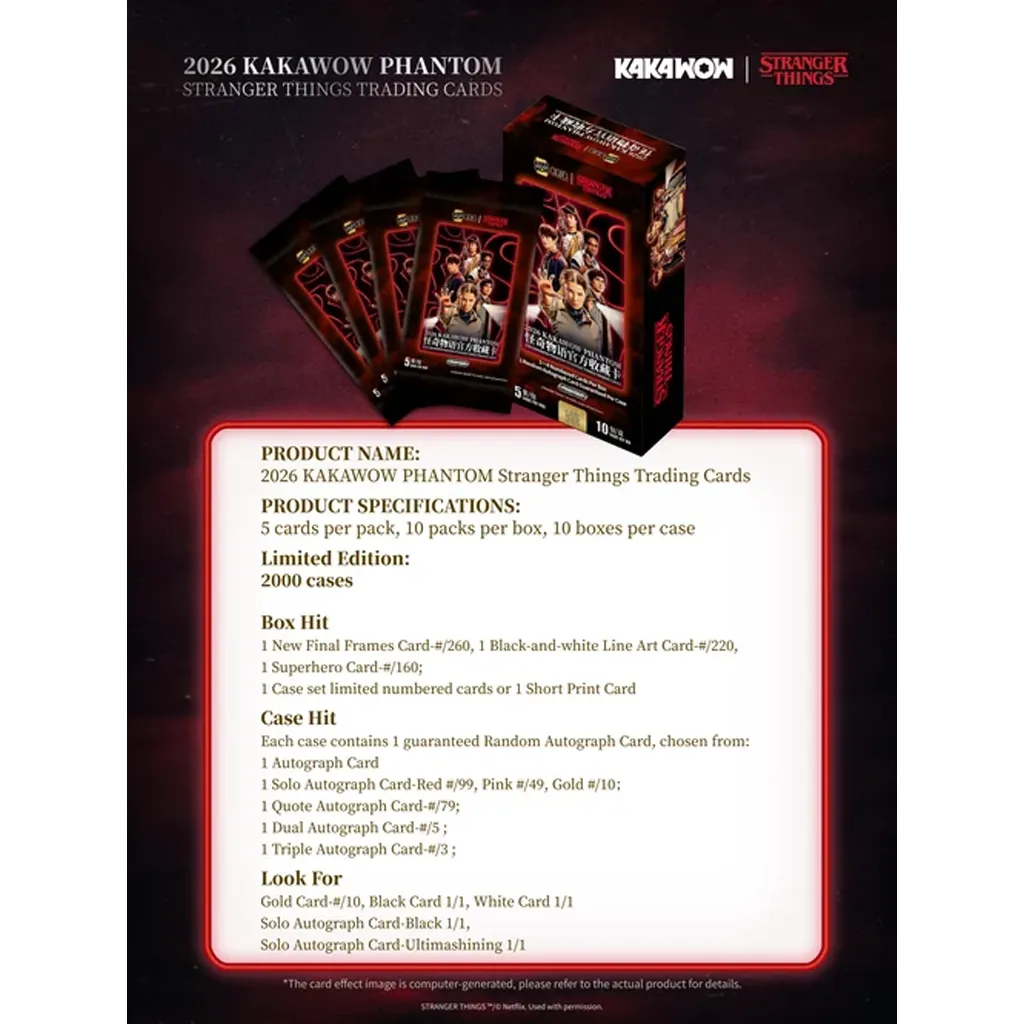 🟢LIVESTREAM - Kakawow - Phantom Stranger Things Trading Cards Hobby Box 2026